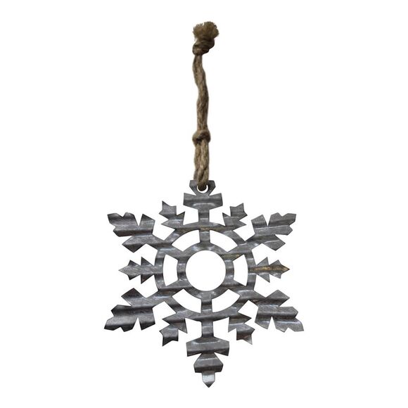 Special T Imports Reindeer Angels Star Tree Snowflakes Metal Ornaments Set of 8 - Picture 6 of 12